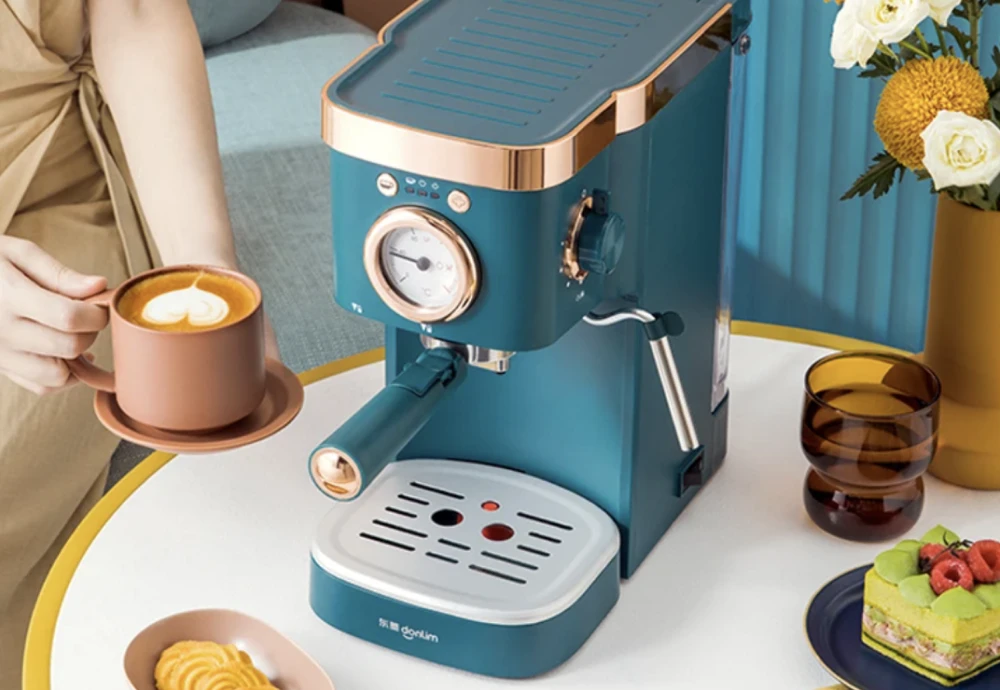 espresso machine with milk steamer and grinder