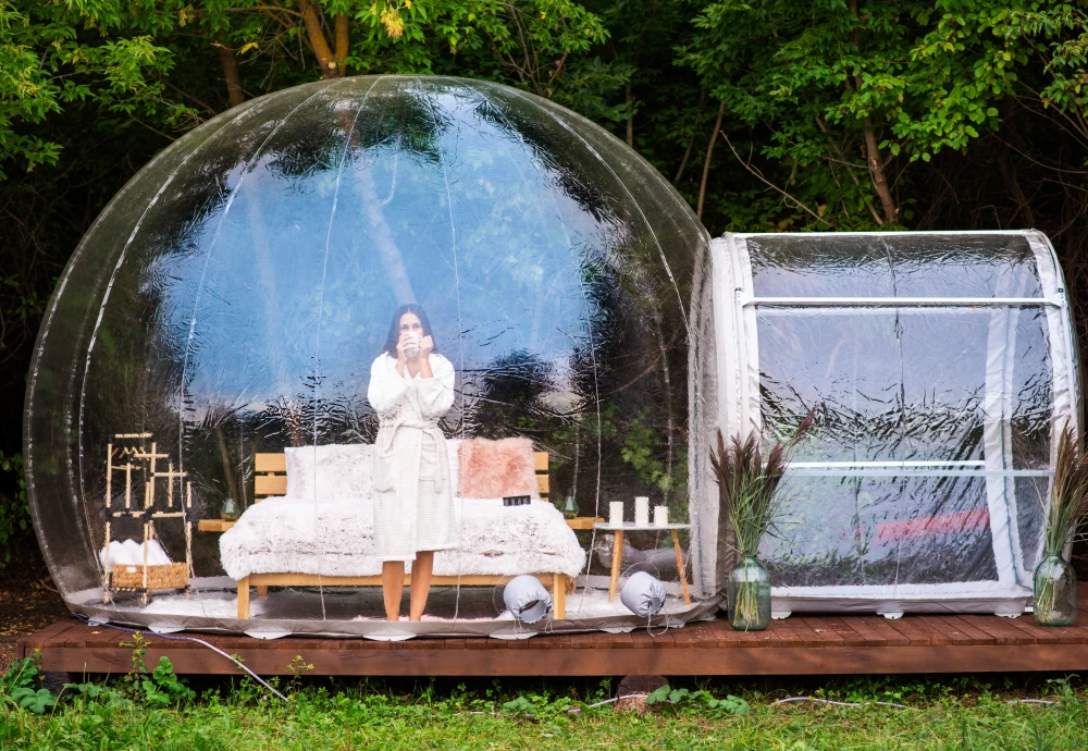 clear bubble tent outdoor shelter